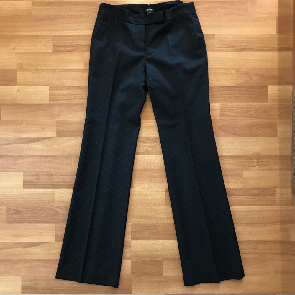 J. Crew lightweight wool pinstriped dress pants